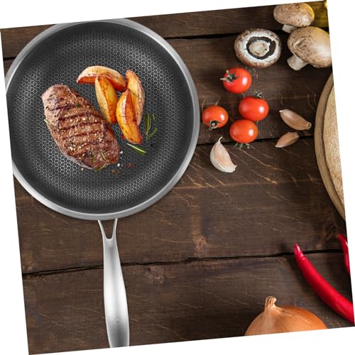 Wok de Acero Inoxidable PRETYZOOM Antiadherente miniatura 7