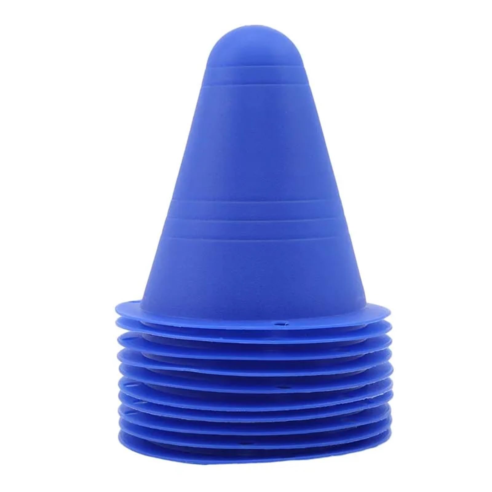 Plastikowe stożki 40 sztuk treningowe do jazdy na rolkach piłka nożna Rugby miękka wieża łyżwiarstwo stos przeszkód gry świeżym powietrzu(Blue)
