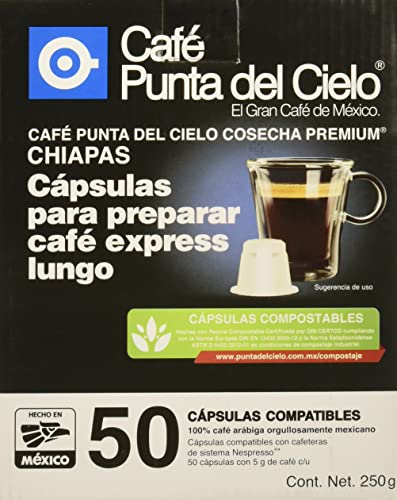 Nespresso Liverpool marca Cafe Punta del Cielo