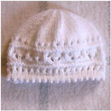 Bonnet Bebe Fille Bord Picot Fait Main 6 Mois Blanc Amazon Fr Vetements