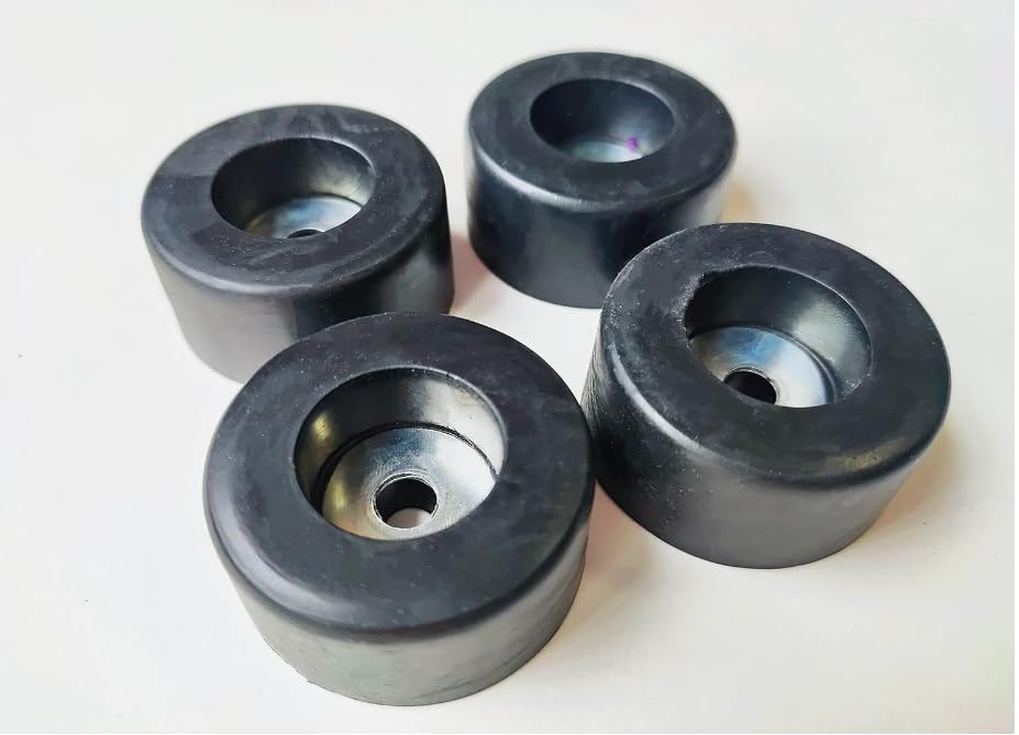 Neoprene 1-1/2 Rubber Bumper with Embedded Steel Washer 4PCS - Image 2