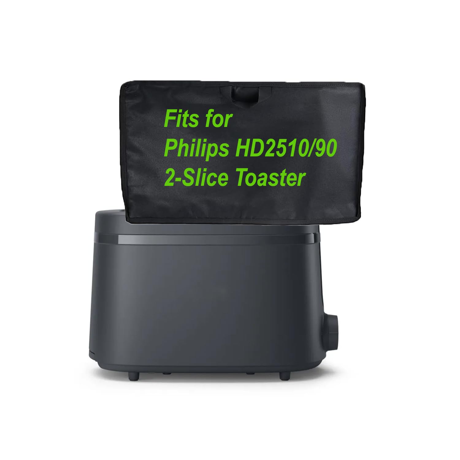 Dorca Dust Cover for Philips HD2510/90 2-Slice Toaster – Durable, Water-Resistant, Easy-to-Clean, Black Nylon Protective Cover - ensures your toaster stays clean, safe, and ready for use at all times-image-42