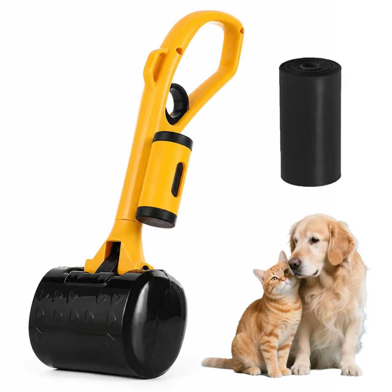 htdayang Dog Pooper Scooper, Reusable Dog Waste Collector with Long Handle