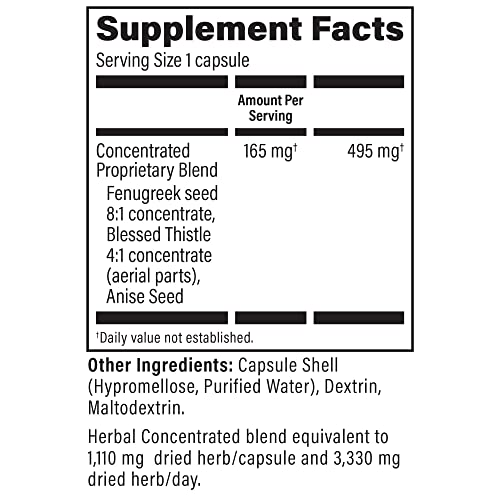 Upspring Milkflow Breastfeeding Supplement Capsules With Fenugreek & Blessed Thistle | Lactation Supplement To Support Breast Milk Supply | 100 Capsules #TOP7