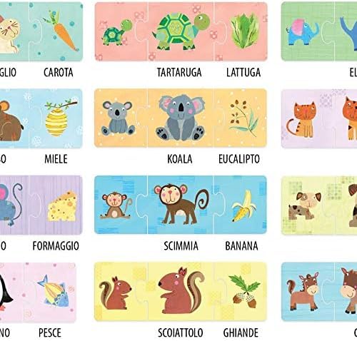 Headu Cuccioli & Pappa + Gioco Dei Contrari - 2 Giochi Educativi Per Bambini, Logica E Prime Conoscenze, 36+32 Tessere
