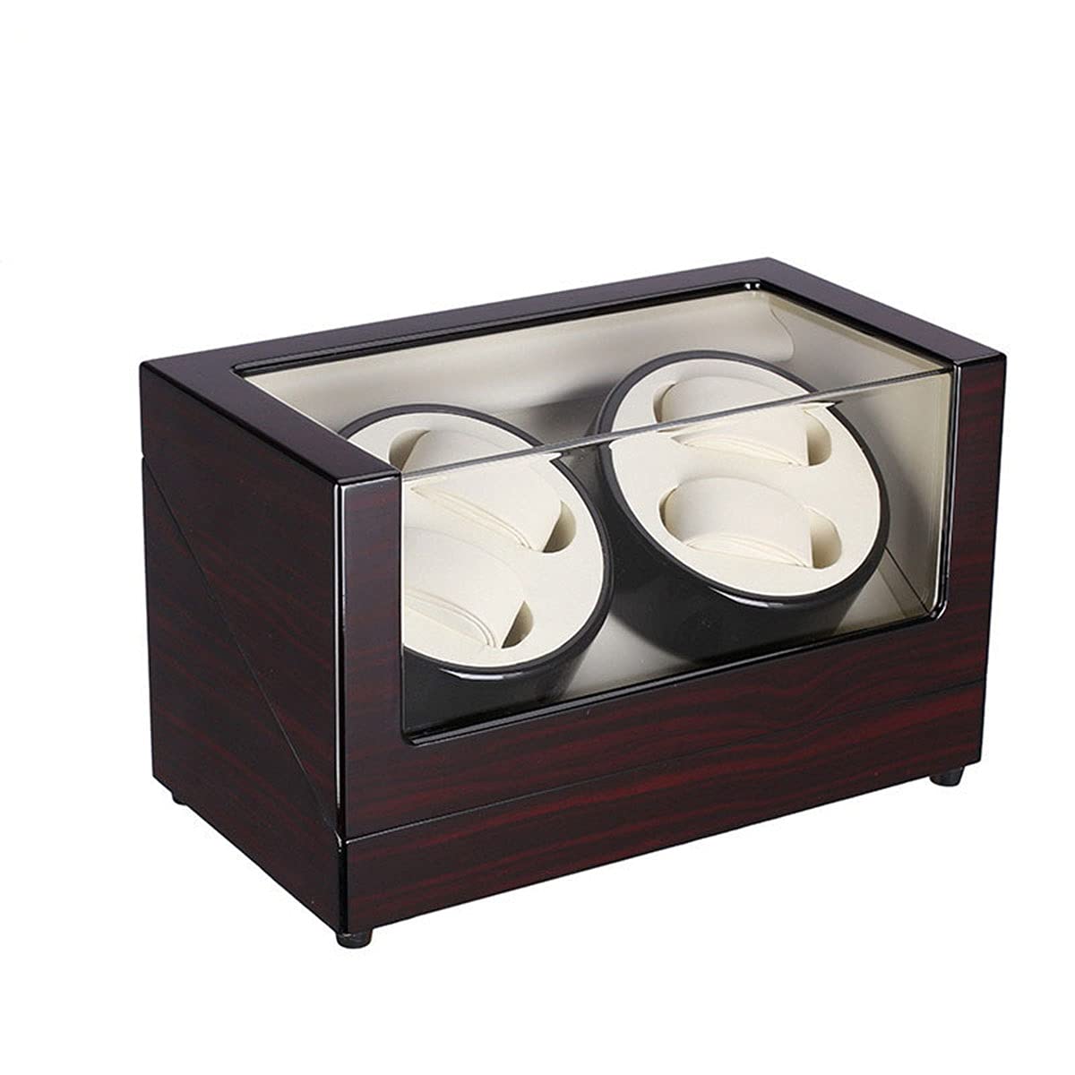 QUSYZD Watch Boxes Watch Winder, for Automatic Watches Flexible Watch Pads, Automatic Watch Winder Display Box, Dual Power Supply,