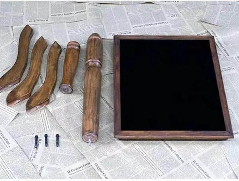 SUMAG Classical Wooden for Magicians Table Magic Tricks Nut-Brown Wooden Table Close-up Stage Magic Accessories Props Magic Desk