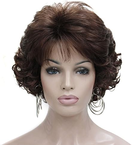 brown wig with bangs