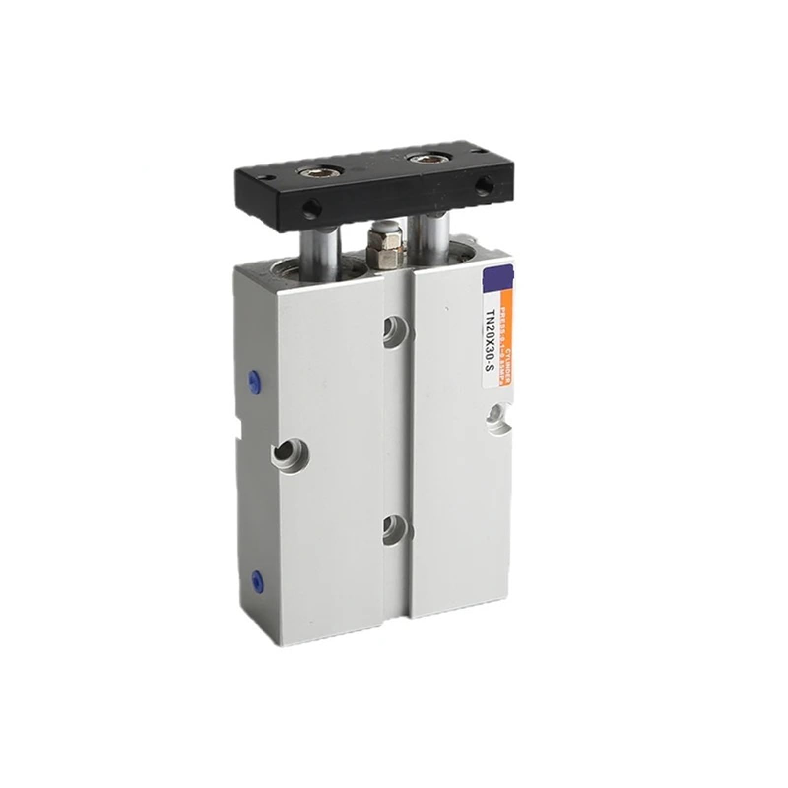 Vérin pneumatique double tige TN20-150s pour stopper le jeu mécanique des axes