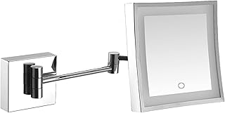 Espejo de maquillaje iluminado montado en la ...