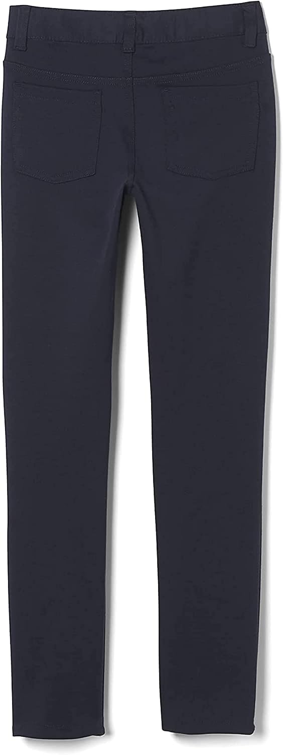 French Toast Youth Girl's 2-Pack Knit Uniform Pants (Navy, 14)