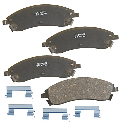 Image of Bendix Premium SBC1019 Ceramic Front Brake Pads for Cadillac CTS 2007-2006, SRX 2009-2004, STS 2008-2005, Pontiac Bonneville 2005-2004