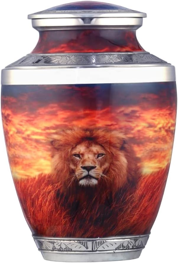 BOLD & DIVINE Lion Cremation Urns for Human - Decorative Human Ashes Female & Male, for Ashes Adult Female, Funeral Urns - Lion, Large - Image 7