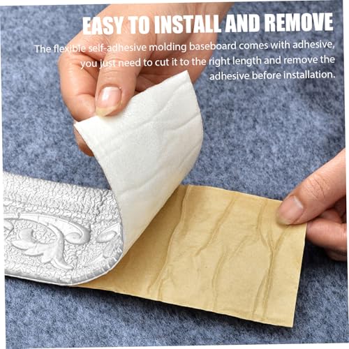 Molduras 3D autoadhesivas impermeables y a prueba de aceite de 30 pies para pared 3