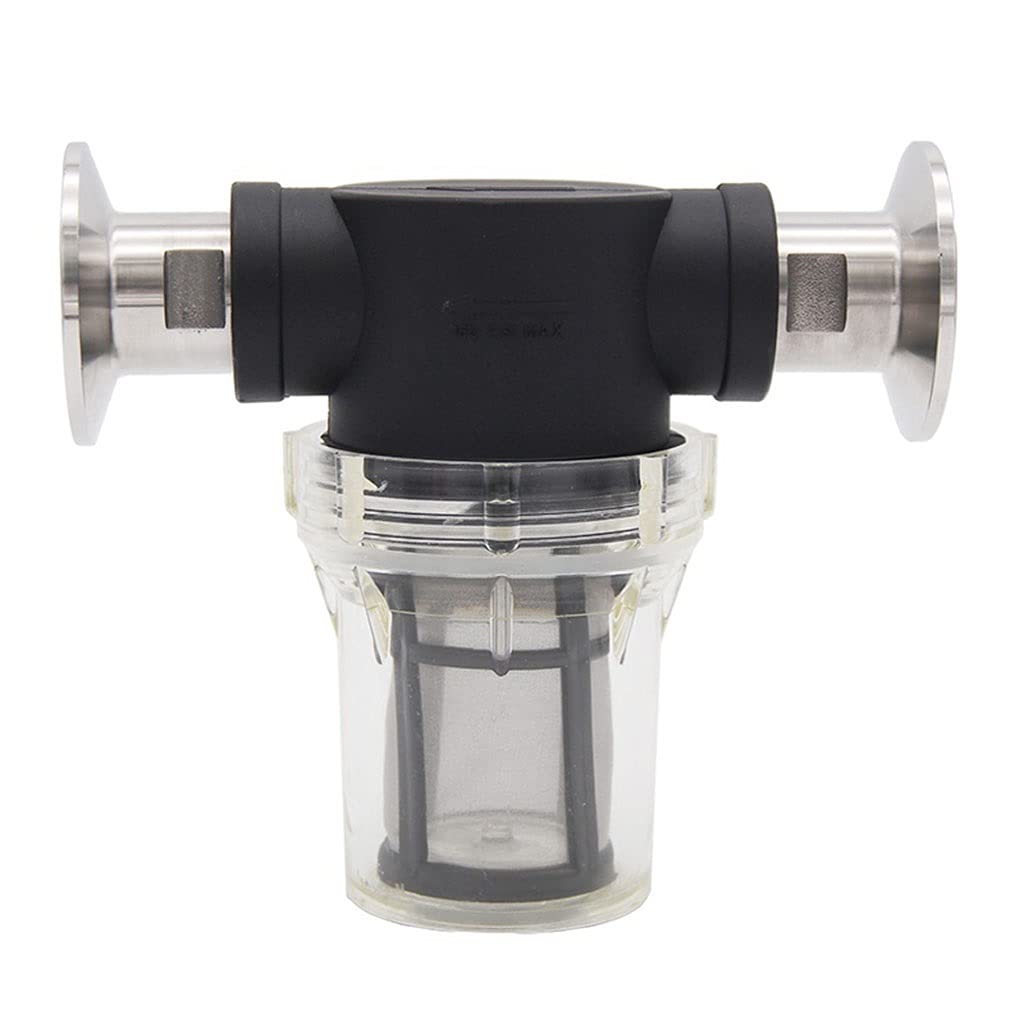 Filtro Industrial TC de 1,5 Pulgadas, Malla de Filtro en línea for tuberías de Grado alimenticio, 1 Unidad