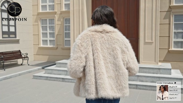 ジャケット・アウター Lumignon original Quilting fur coat CHXLQQX Mens Fuzzy Sherpa Mid Length Coat Button Down Front with