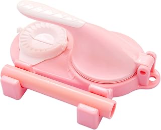 BYYLECL Máquina automática de albóndigas para el hogar, molde de envoltura de piel de albóndigas, plantilla de piel de prensa rápida, color rosa