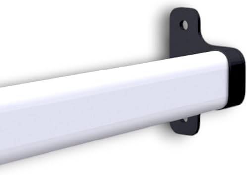 Clothes Rail Brackets Compatible with IKEA PAX Komplement (White)