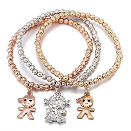 Charm Bracelet for Women,Stretch Chain Bangle