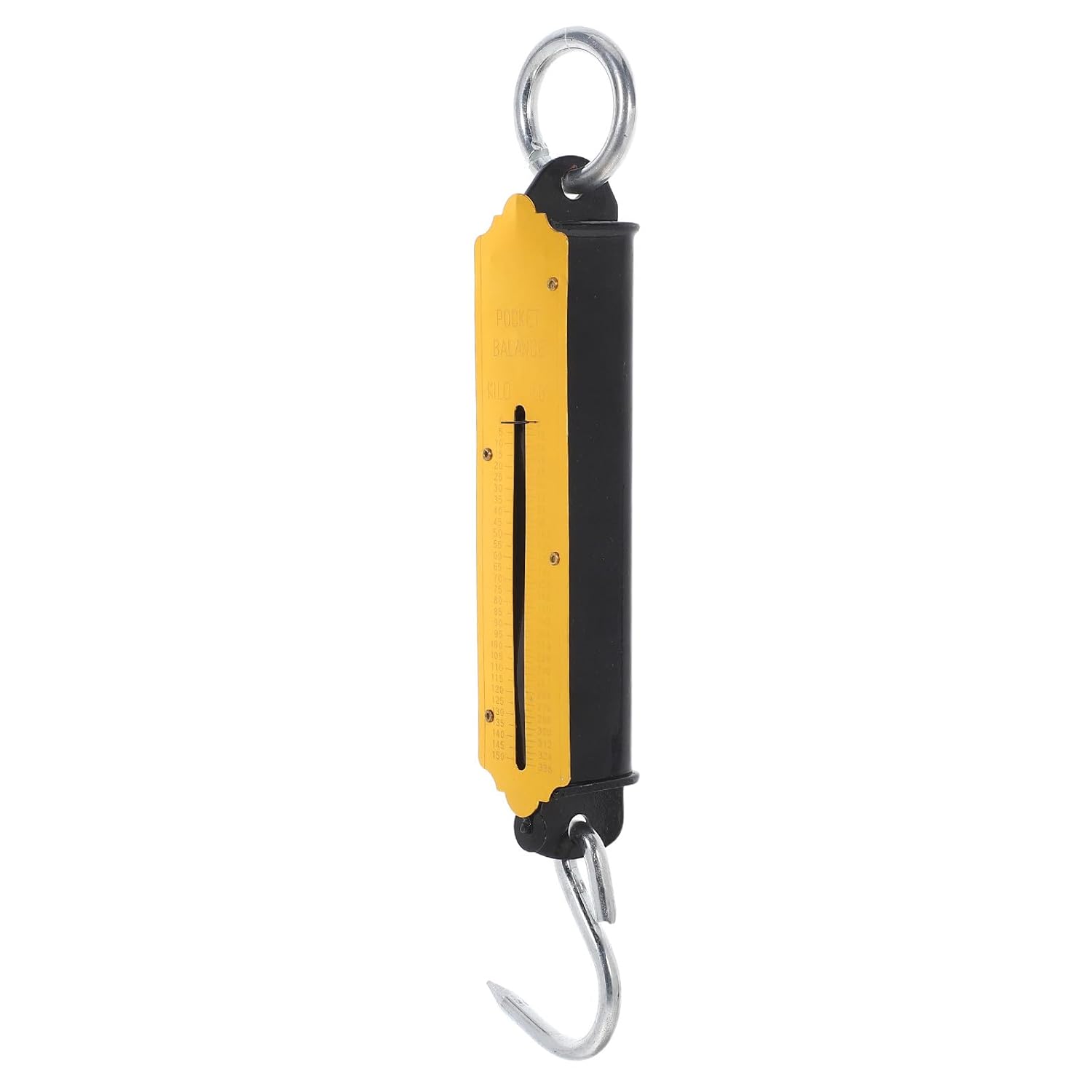2pcs Portable Mechanical Hanging Spring Scale 150kg/330lb with Hook and Scoop for Luggage, Produce, and Travel Use