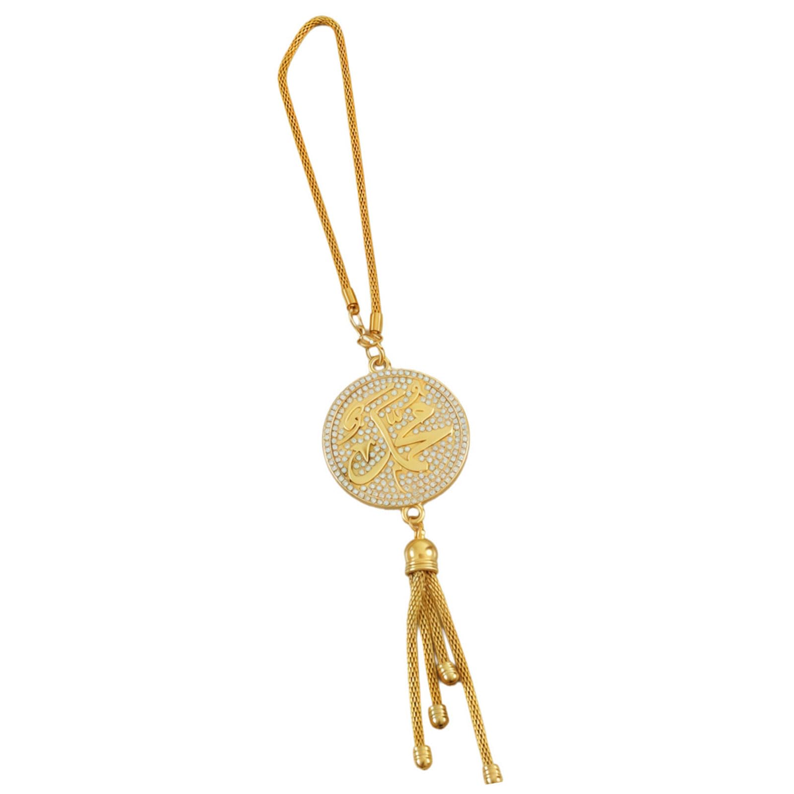 Shimmering Crystal Pendant with Flexible Metal Strands Waterdrops Rhinestones Pendant Suitable for Auto Interior Decoration Shimmering Car Accessory