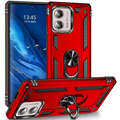 Coque Moto Edge Plus 2023 de qualité militaire rouge