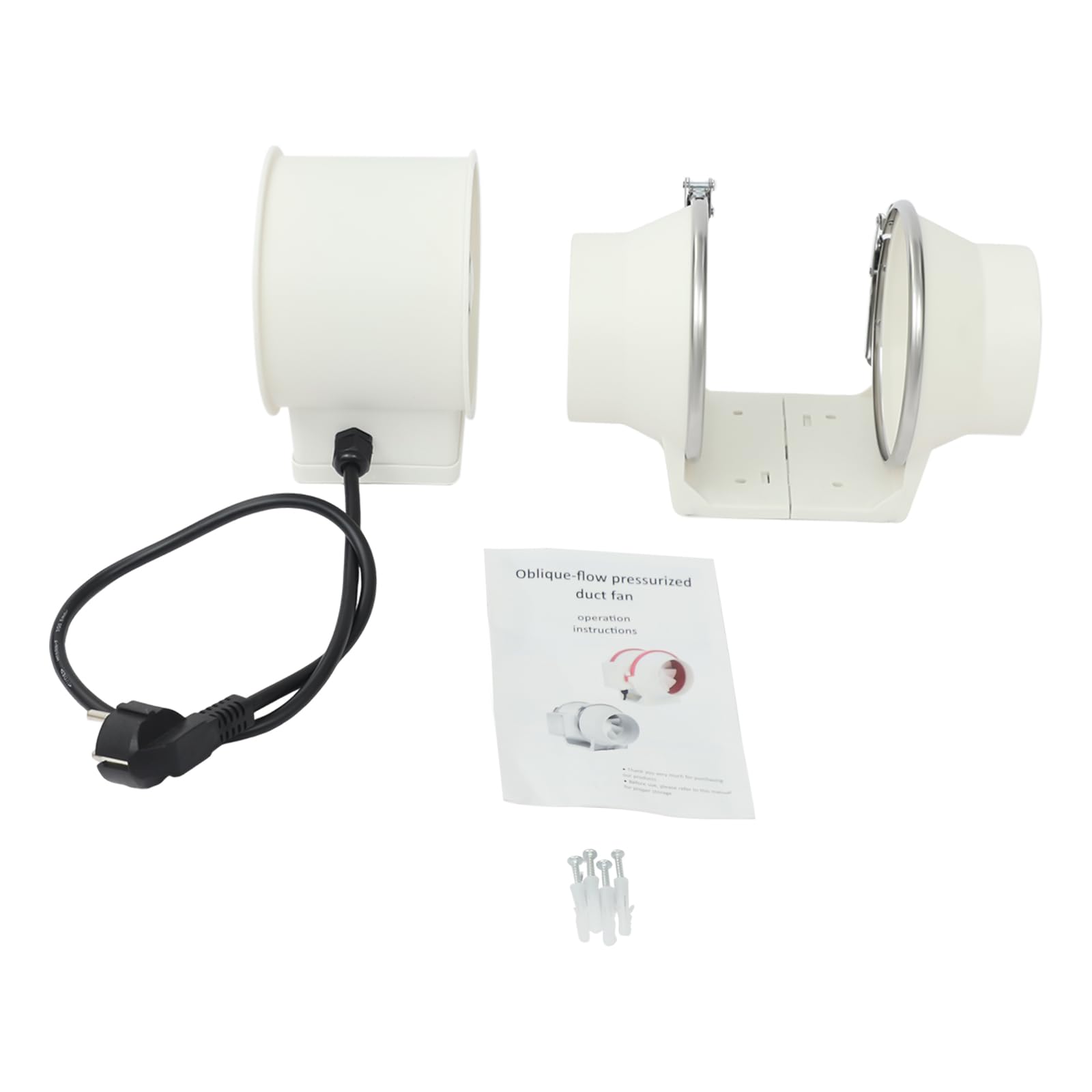 Ventilador de tubo de 28 W, ventilador de canal, ventilador de conducto en línea, con velocidad de 2600 rpm y caudal de aire de 220 m³/h para talleres, salas de moxa, salas de ajedrez, aseos, baños