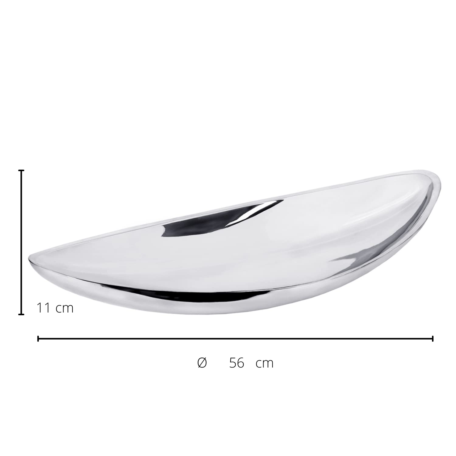 Edzard Miska Halifax, długość 55 cm, stal nierdzewna, srebrna