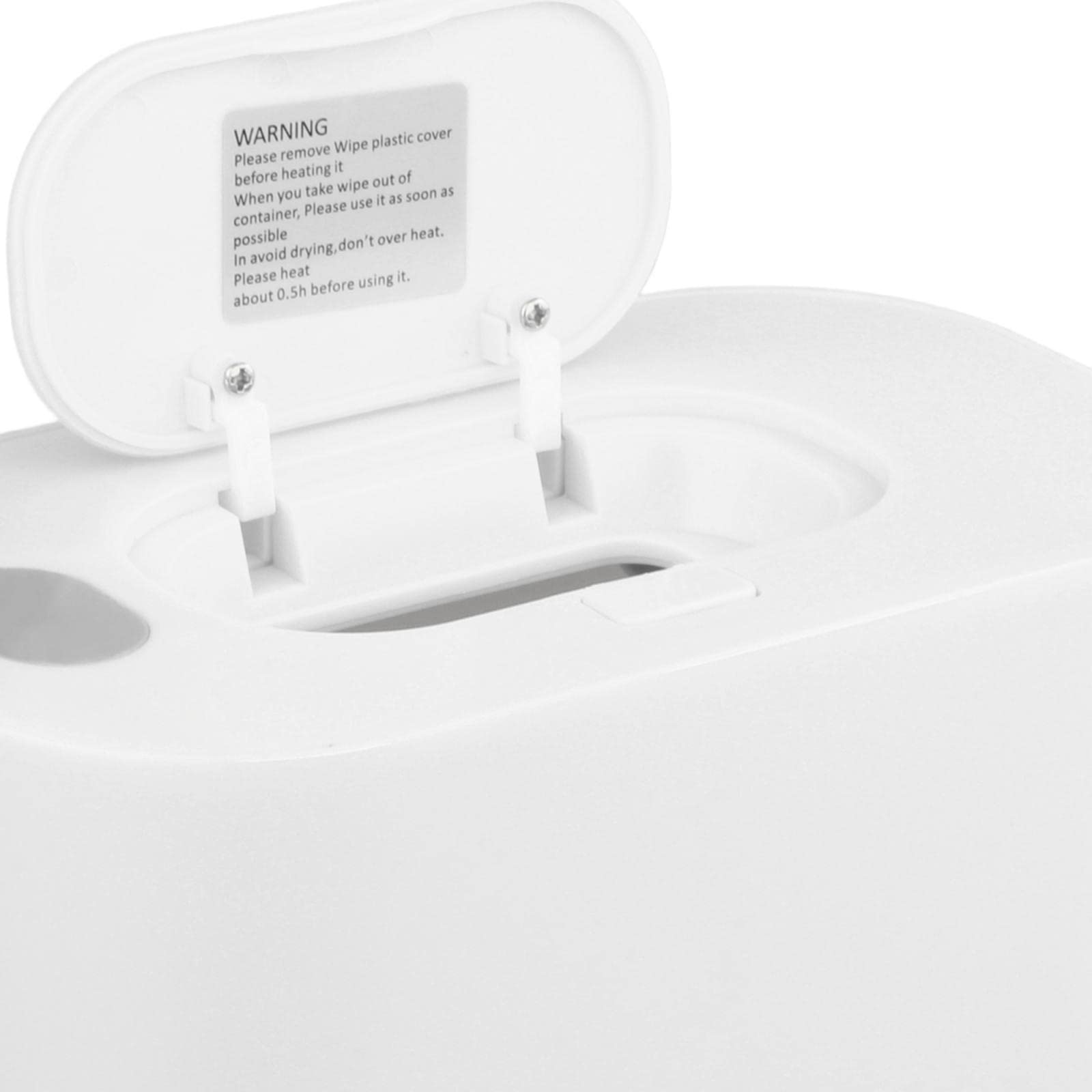 Heated Wipe Dispenser with Large Capacity Wet Wipe Warmer for Travel White Mechanical-picture-14
