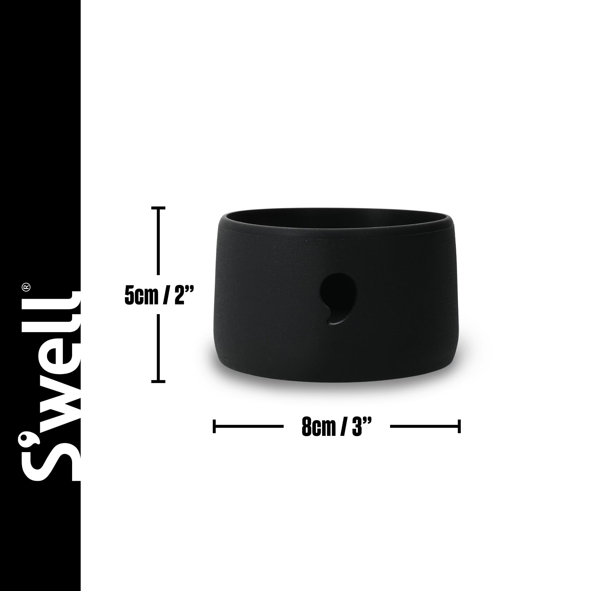 S’well Medium Bumper, Black, 473 ml - Image 3