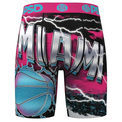 PSD Mens Travel Miami Florida Boxer Briefs - 7 Inch Inseam Breathable and Supportive Men's Underwear with Moisture-Wicking4
