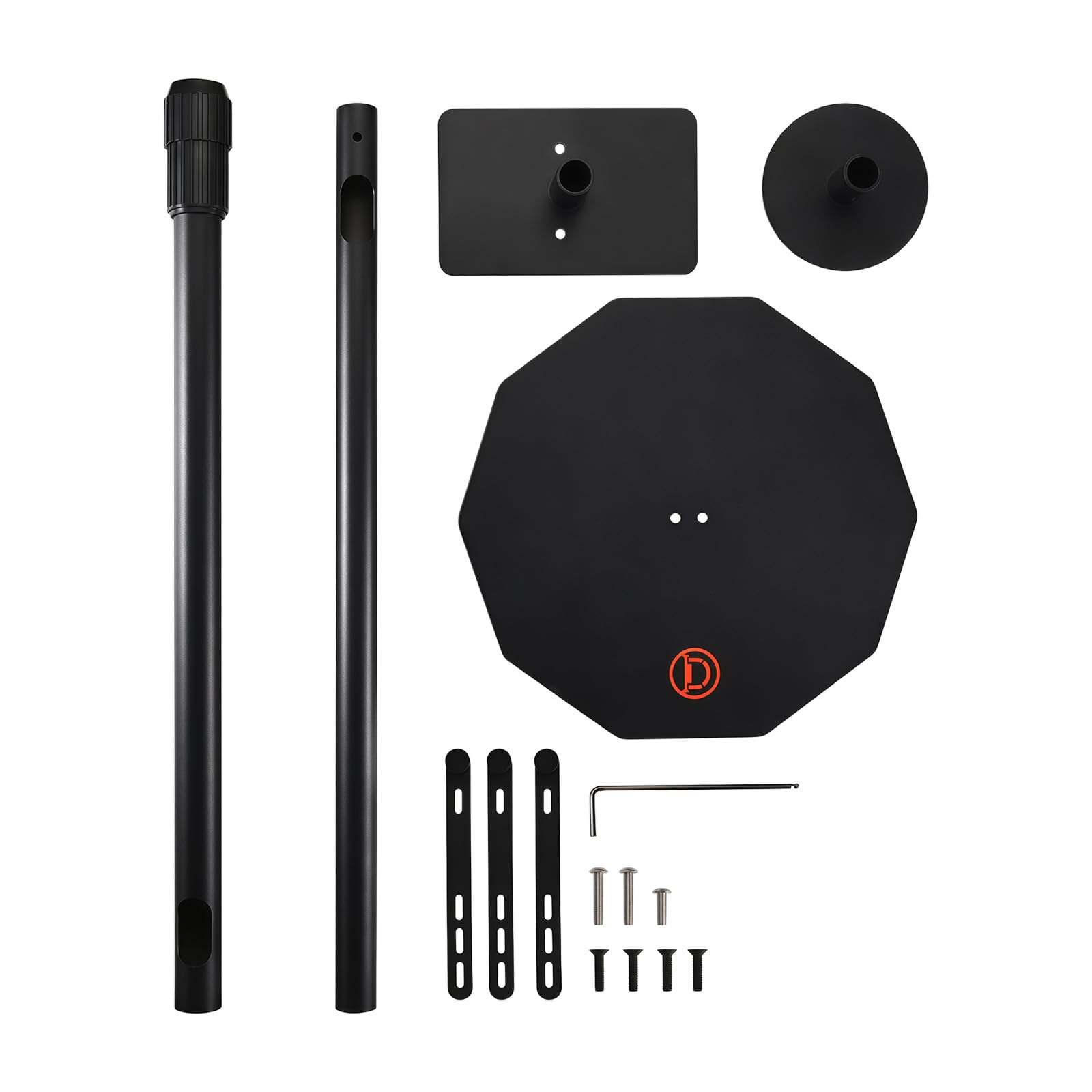 Supporto sicuro in acciaio al carbonio, supporto salvaspazio per accessori audio surround 300 100, accessori audio per la casa, supporto regolabile in altezza