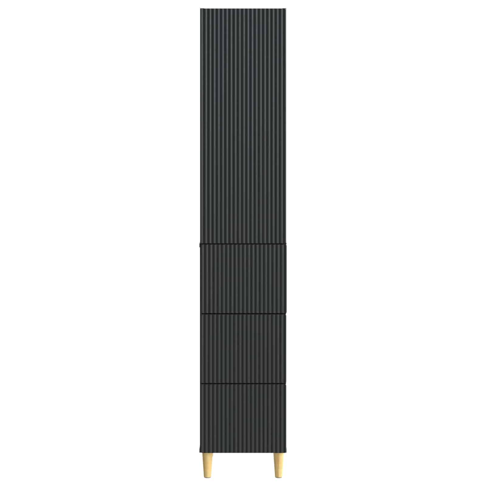 Set di 2 armadi da soggiorno, 33 x 34,5 x 90 cm, in legno, armadio da parete e cassettiera, moderno, per corridoio e soggiorno