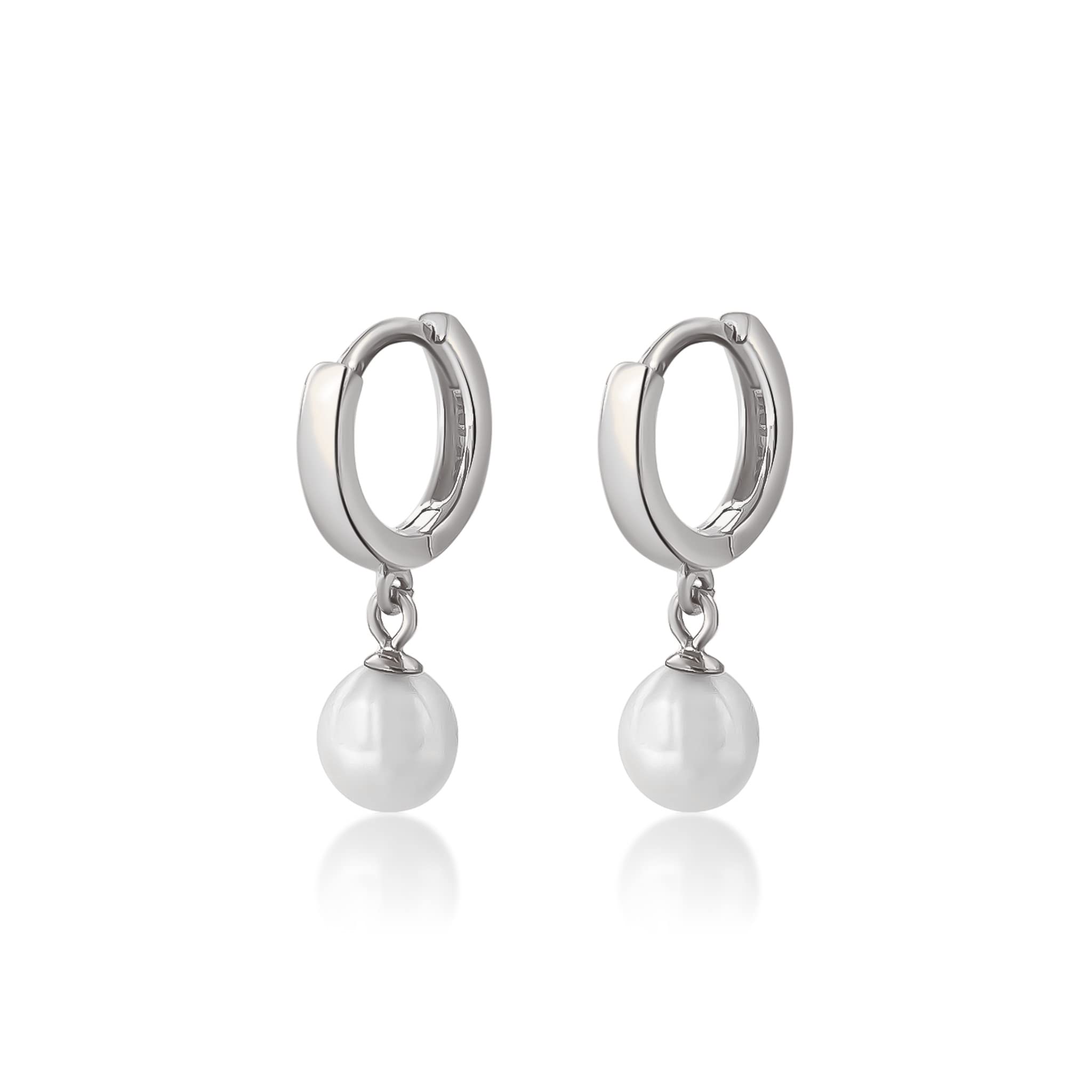Mary & Jules Orecchini a cerchio in oro rosa, in argento sterling 925, placcati in oro, semplici orecchini da donna in oro rosa, per donne e ragazze, delicati sulla pelle, 25 mm