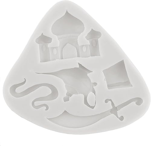 Miniatura 9 de Aladdin - Cuchillo temático de mito para tetera, molde de silicona para castillo, fondant, para decoración de pasteles de azúcar, decoración de