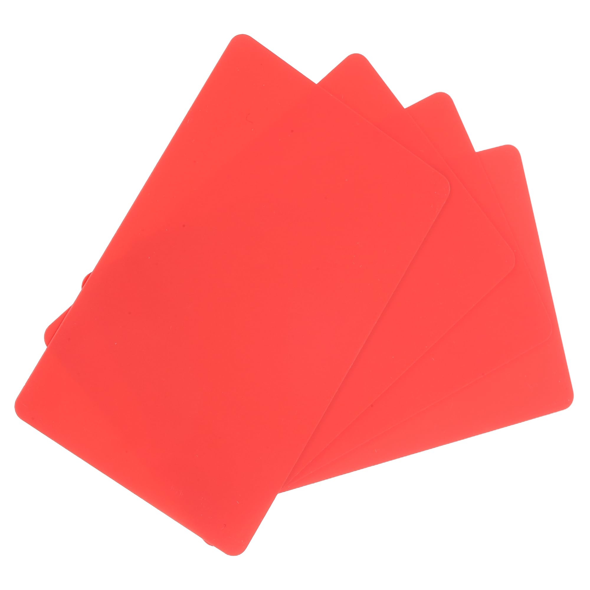 sourcing map 30Pack Blank PVC Cards 20mil ID Blank Credit Cards Plastic Waterproof & Double Sided Printing for ID Badge Printer, Graphics Red โ image 1