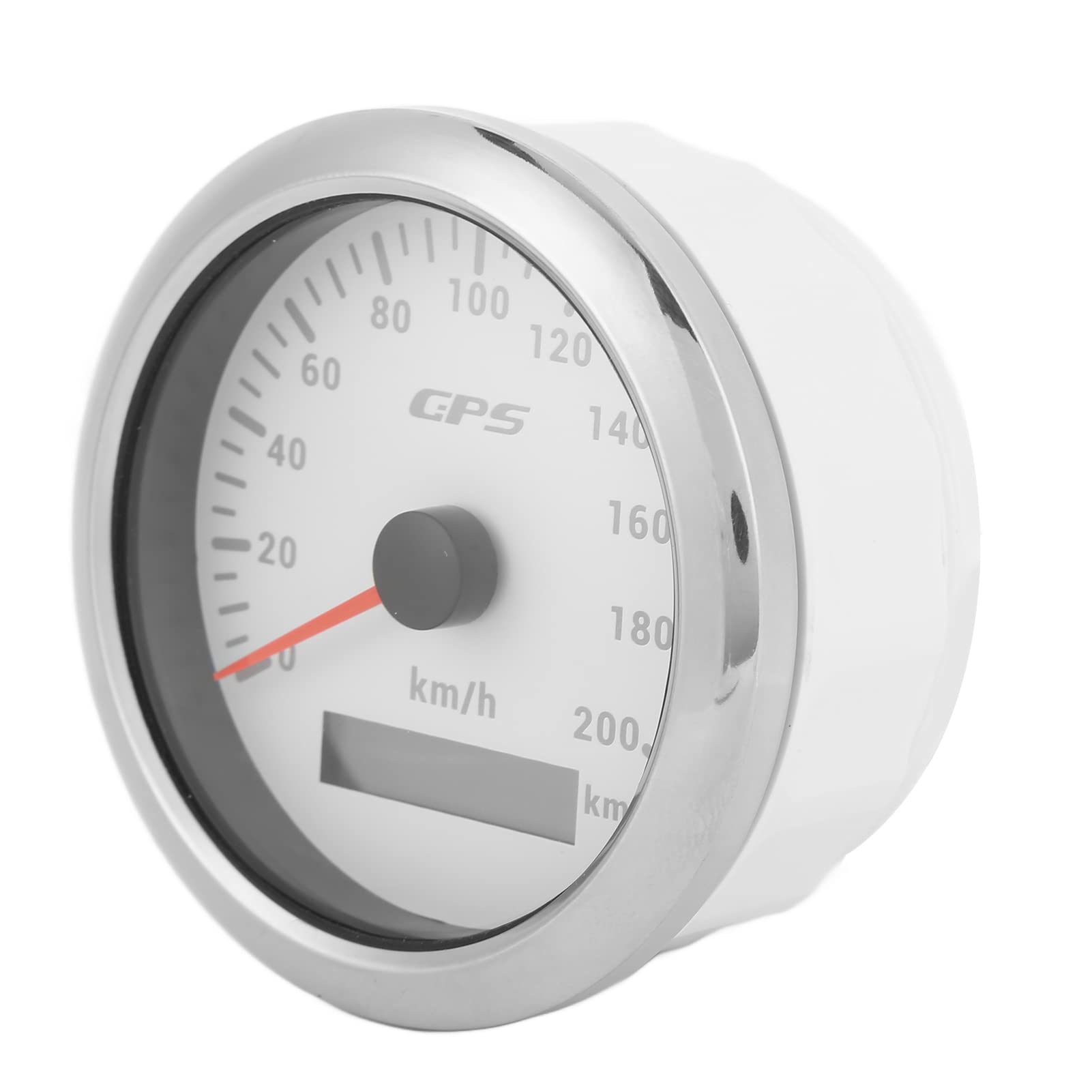 Velocímetro GPS, Velocímetro Digital MPH Impermeabilizante de 3,3 Pulgadas para Vehículos Marinos, Automóviles, Camiones, Barcos, Medidor de Velocidad 0-200 KM 1H con Retroiluminación (WHITE)