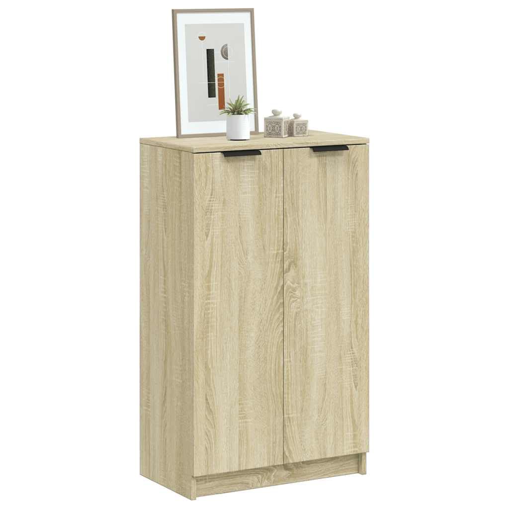 vidaXL Zapatero Madera contrachapada Roble Sonoma 59x35x100,5 cm
