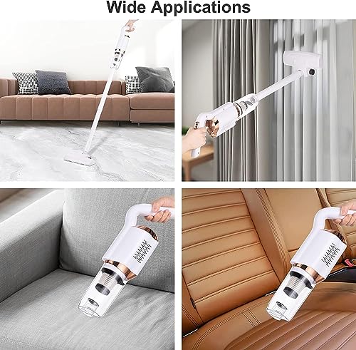 Image of PRARAMBH 120W Cordless Handheld Vacuum Cleaner - 2-in-1 Portable Wireless Vacuum with 7500Pa Powerful Suction, Lightweight Stick Cleaner for Home, Car, Office, Pet Hair & Carpet (1 Pc)