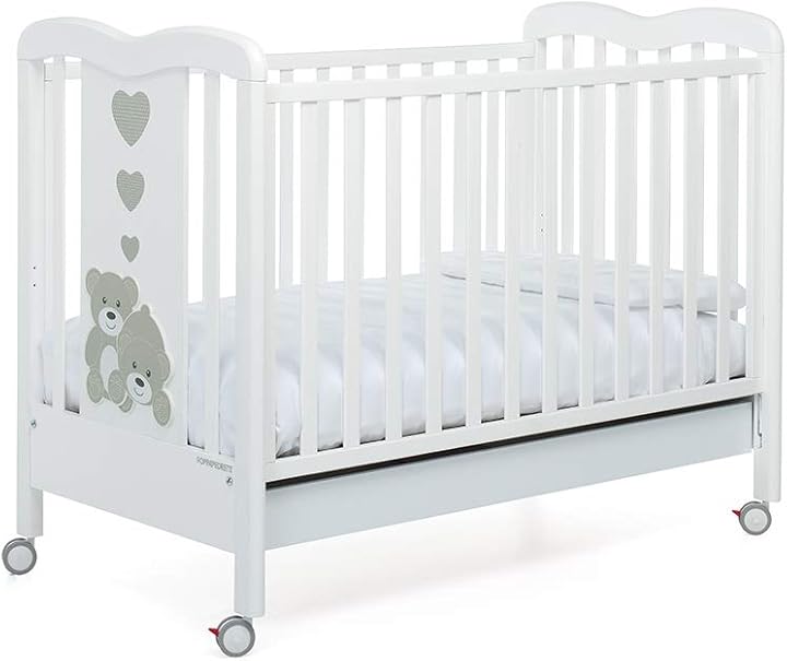 Foppapedretti culla per bambini tenerorso lettino con sponda regolabile 9900178310