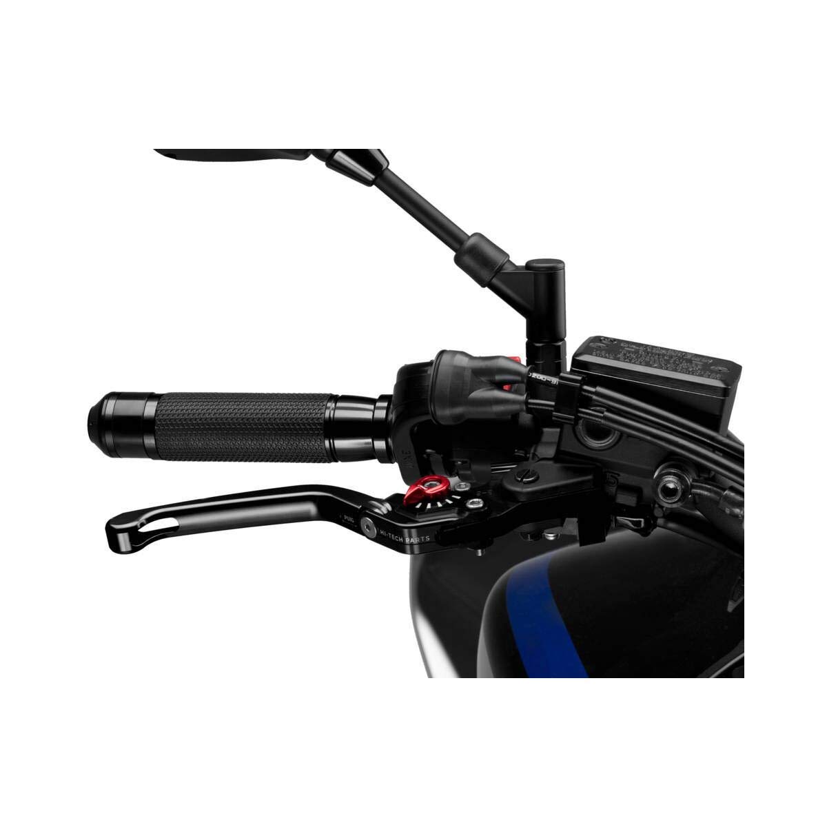 Puig 110NR Foldable Brake Lever with Red Selector, Black