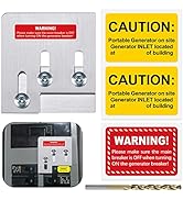 LATING Generator Interlock Kit for Square D QO or Homeline Panels with 1 3/8 Inches Spacing, 150 ...