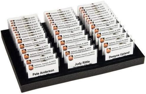 16 3/4 x 12 x 1 1/4 Inch Badge Foam - Holds 60 Badges