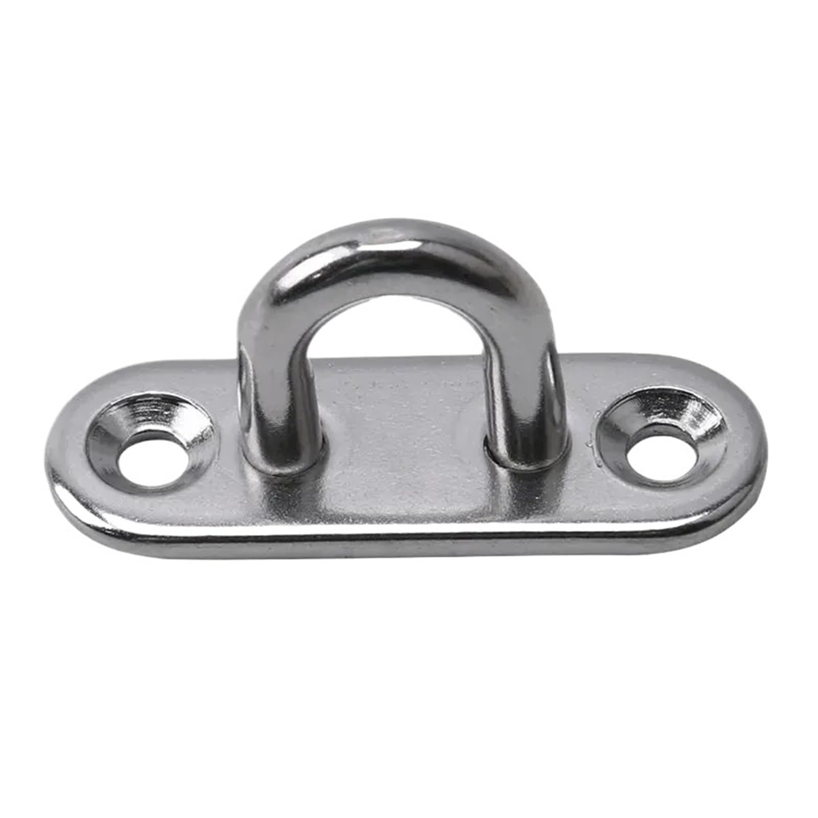LTYKNGH Eye Plate Oval Boat Yacht Fixing Buckle Stainless Steel Eye Plate Oblong Pad Plates Ceiling Wall Mount Hook(M5)