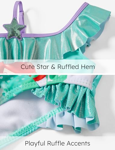 Disney Mickey and Friends Girls One Piece Swimsuits Ruffles Swimwear Beach Sport Bathing Suit4