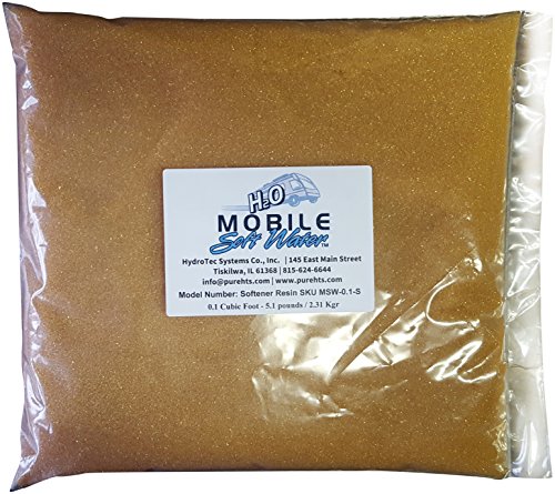 Mobile-Soft-Water Softener Resin(Cation) Ion-Exchange 0.1 Cubic Foot - 5.1 pounds / 2.31 Kgr