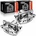 A-Premium Disc Brake Caliper Assembly with Bracket Compatible with Select Acura and Honda Models - CL, TL, TSX, Accord, RL - Front Driver and Passenger Side, 2-PC Set