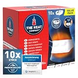 THE HEAT COMPANY Wärmegürtel - 10 Stück Vorteilspack - EXTRA WARM - Preis-Leistungs-Sieger - 12 Std. wohlige Wärme - sofort einsatzbereit - luftaktiviert - rein natürlich - für alle Größen: S-XL