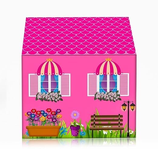 Image of Play Tent House for Kids - Lightweight Indoor Outdoor Children Play House for Boys & Girls for Gift | Multicolor (Doll)