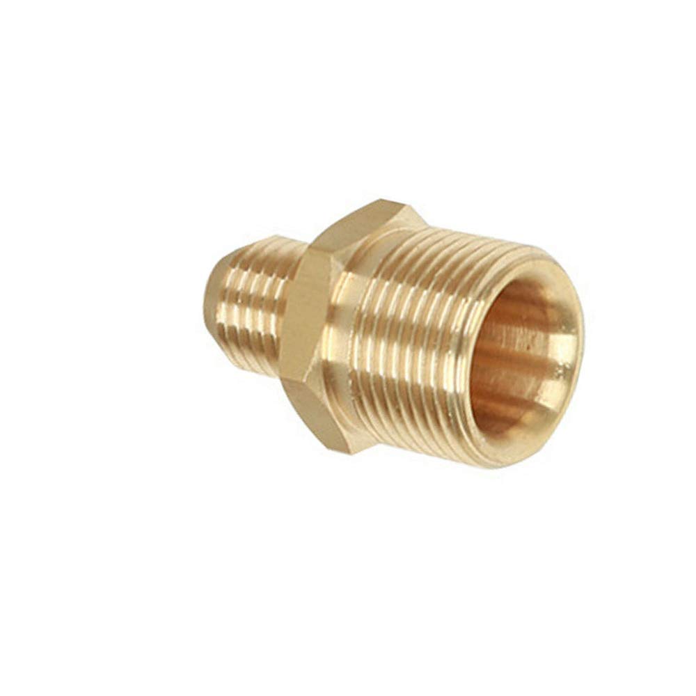 Be-Tool Men's Gold Pressure Washer Adapter 1Pcs Brass Pressure Washer Coupling Adapter Screw Hose Joiner (22Mm To 14Mm )